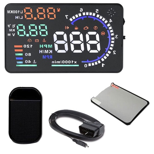 [AUTALARM52937] Afficheur tête haute LED avec prise ODB DC12V