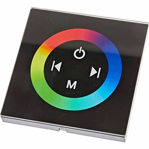 [ÉCLCONTR02512] Contrôleur Interrupteur RGB 4A/Ch Noir UK IP44 85*85*35mm DC12-24V