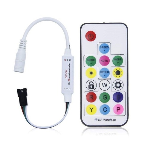 [ÉCLCONTR02994] Contrôleur RGB Commande RF 6A/Ch IP20 45*15*5mm DC5-24V