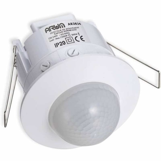 [MATDET04035] Détecteur présence plafond allumage automatique durée réglable 800W IP44 53*65mm E41*65mm AC110-240V 50-60Hz