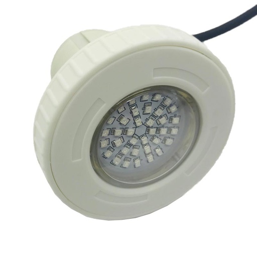 [ÉCLPOOL06015] Ampoule piscine 3W RGB contrôleur HG-8300RF 18SMD5050 Plastique Blanc 180Lm IP68 95*130mm E59*110mm AC/DC12V HG-PL-3W-C(S5)-RGB-T