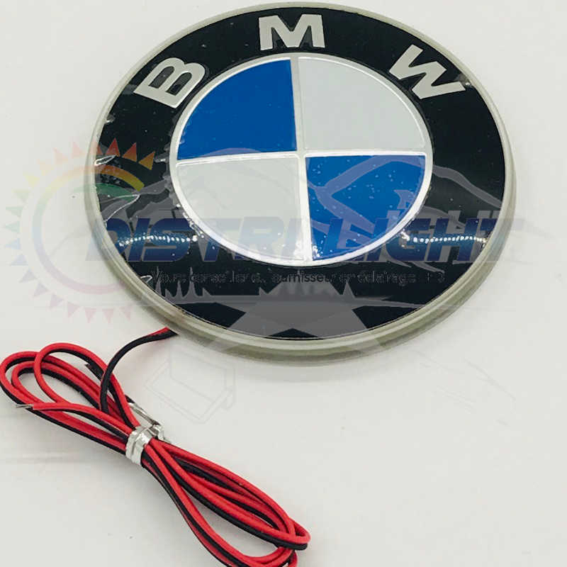 Ecusson lumineux LED Bleu BMW 83*13mm DC12V