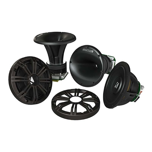 [BATAUD70214] Haut-parleurs éclatés marine 400W 165mm 43mm 4ohms Kicker E144*99mm E144*1883mm KI-41KMS674C
