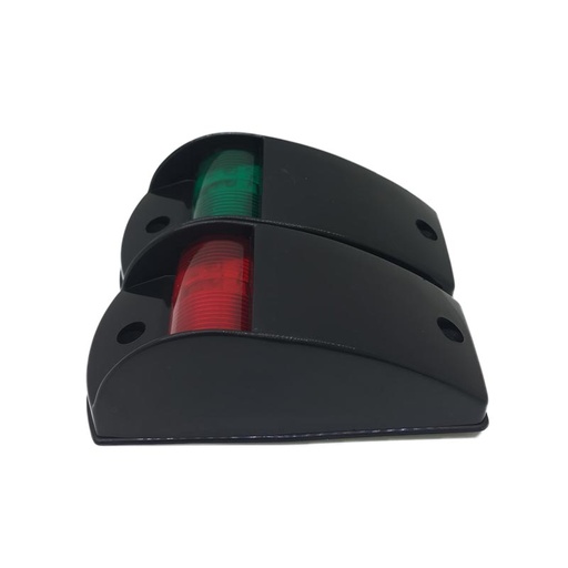 [BATLED70009] Feux de navigation LED Rouge/Vert Noir 131x59x46mm DC12/24V SF40267-2