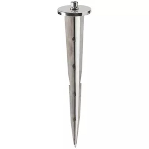 [ÉCLPROJ09160] Piquet aluminium couleur Alu pour projecteur et garden light 205mm