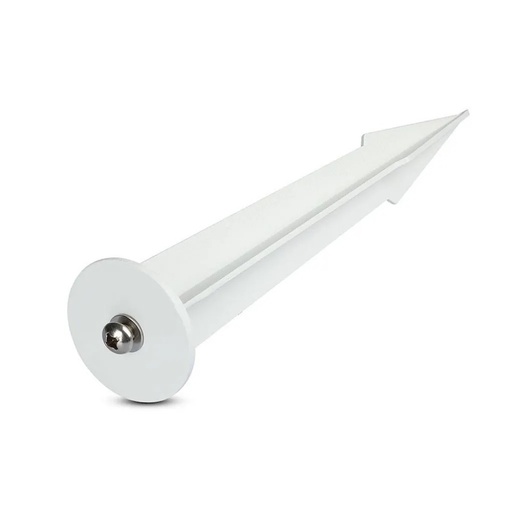 [ÉCLPROJ09153] Piquet aluminium couleur Blanc pour projecteur et garden light 205mm
