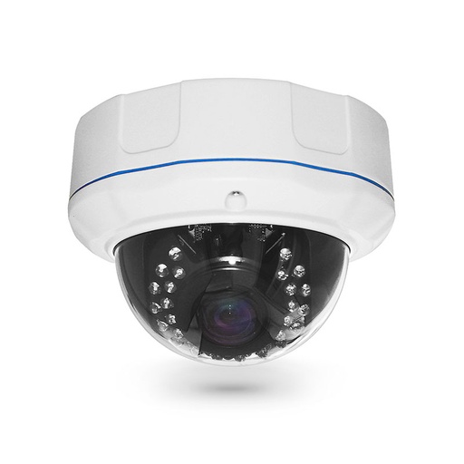 [VIDSURCAM06060] Caméra Dome 4,5" IP 1080P 2.0MP POE P2P H265 2,8-12mm Sony PAL IR 25mètres Blanc IP67 140*105mm DC12V 0,5A PST-IPCD402BH