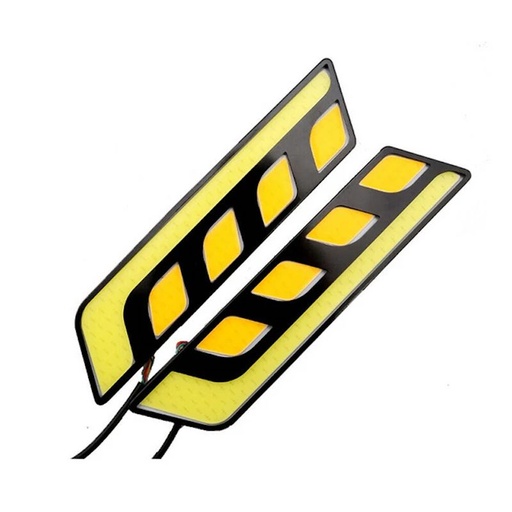 [AUTFEUX50728] Feux de jour rigide COB DC12/24V Blanc