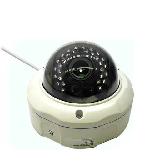[VIDSURCAM00952] Caméra Dome AHD 1080P 2.0MP 2,8-12mm Sony PAL IR 25mètres métal Blanc IP67 140*105mm DC12V 0,3A PST-AHD402D