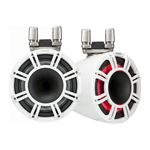 [BATAUD80121] Satellites noir marine LED KMTC 450W 280mm Kicker 302*323mm KI-44KMTC114 (copie)