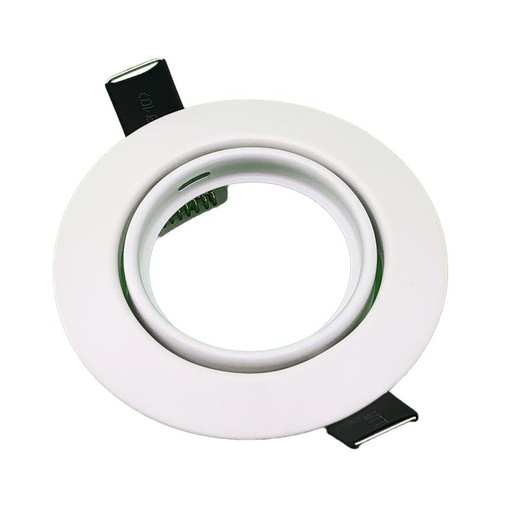 Collerette Rond ajustable Ø90*27mm EØ70mm GU10Ø50mm
