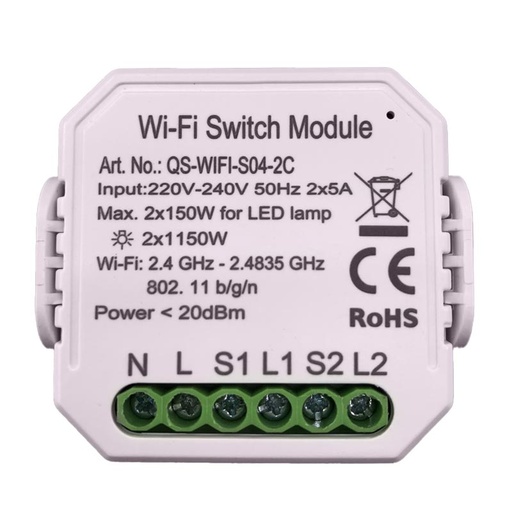 [DOMMOD00853] Détecteur de fumée wifi APP batterie IP20 72*26mm PST-WS001 (copie)