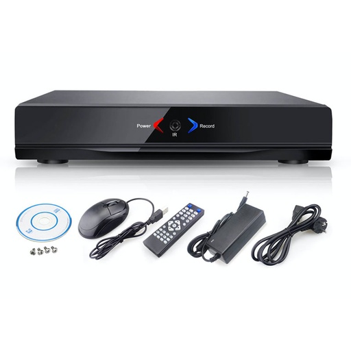 [VIDENR00846] Enregistreur NVR 8 Canaux 5MP IP H265 APP HDMI/VGA/RJ45/2USB IP20 260*210*45mm DC12V PST-NVR008A