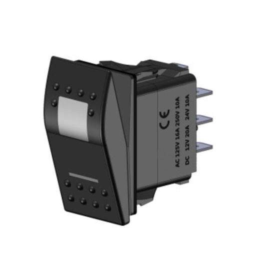 [BATELE70610] Interrupteur étanche 4 Pin SF50713-6-4P-BW