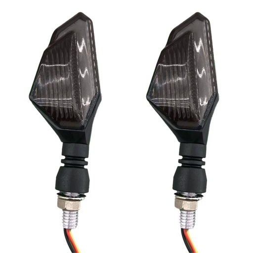 [AUTMOT55181] Clignotant moto Blanc 6000K + Orange DC12V MLF (copie)