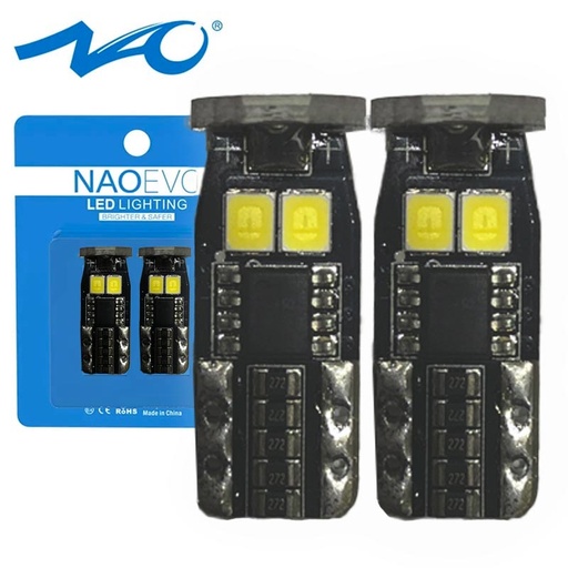[AUTLED55402] Ampoules LED T10/W5W 3,4W 6SMD2835 Canbus