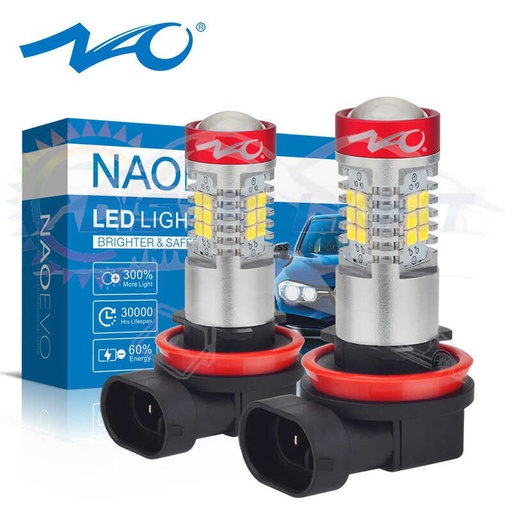 [AUTLED55440] Ampoules LED H11/H8 21SMD2835 6W 1300Lm Blanc 6000K DC12V (copie)