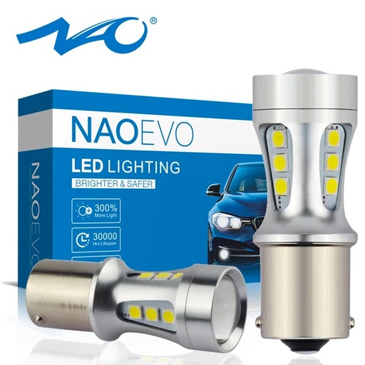 Ampoules LED 1156 P21W 18SMD3030 Blanc 6000K DC12V (copie)
