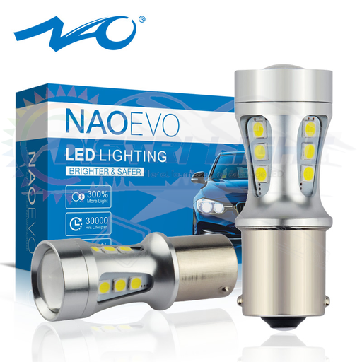 Ampoules LED 1156S PY21W BAU15S 18SMD3030 Blanc 6000K DC12V (copie)