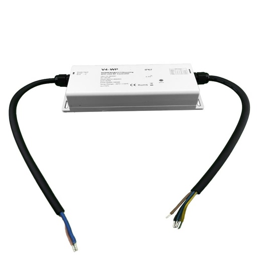 [ECLCON10449] Contrôleur RGB 4CH/5A V4-WP IP67 170*78*38mm RF DC12-36V