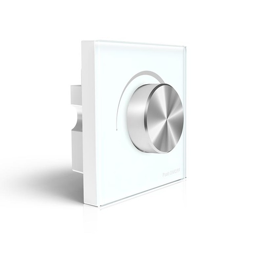 [MATINT10456] Interrupteur variateur 1 bouton Blanc S1-K IP20 1,2A 86*86*50mm AC100-240V