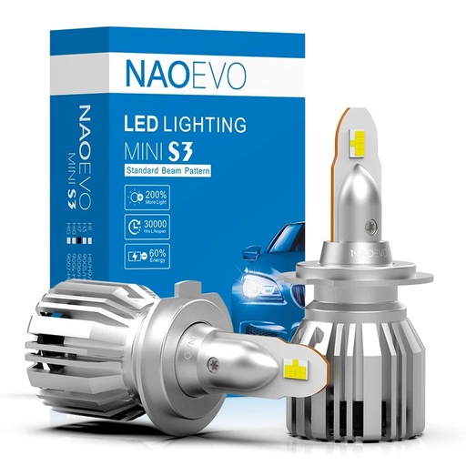 Kit LED NAO Mini S3 60W 7200Lm DC9-16V