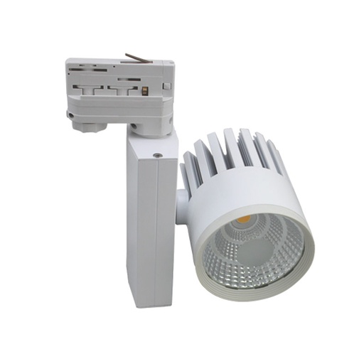 20W Track COB 4500K Noir 2000Lm IP40 4L 60° Φ100*123*210mm AC180-240 50-60Hz TL-COB-20W-A (copie)