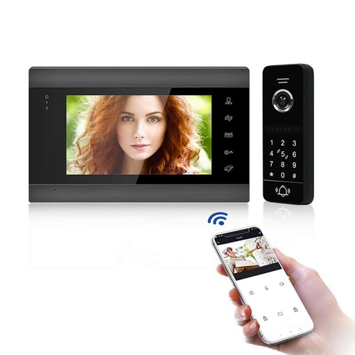 [CONVID11941] Vidéophone 4fils Digicode/Carte RFID DL-84207EPC