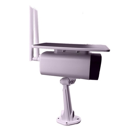 [VIDCAM30119] Caméra 4G Solaire 1920P 2.0MP APP Blanc IP66 DL-SC216-4G