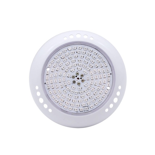 Ampoule piscine 25W RGB contrôleur 4fils 18HP3W Plastique Blanc 1750Lm IP68 290*49,5mm DC12V HG-PL-18X3W-C2-X (copie)