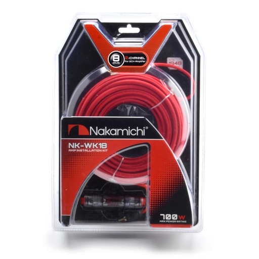 [AUTAUD04655] Kit câblage 8GA 2Ch Nakamichi NM-NKWK18
