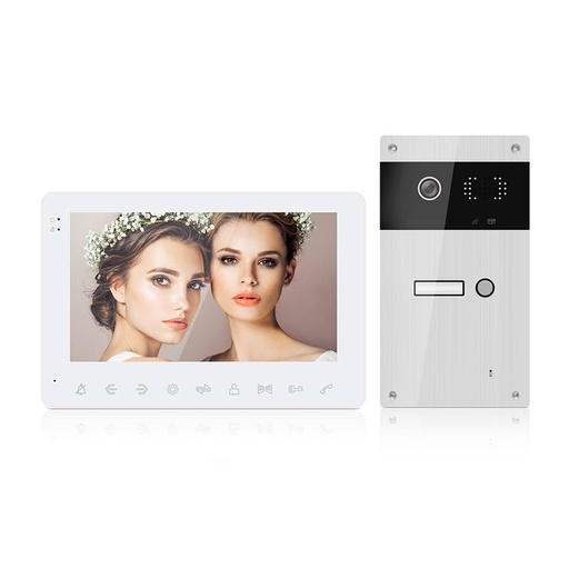 Vidéophone vandalproof Gris IR IP66 170*100*30mm 1 écran 7" Noir IP20 240*150*25mm DC15V 1,5A PST-VD972C (copie)