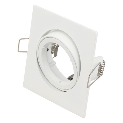 Collerette Carré SLF175S 94*94*33mm EØ80mm GU10Ø50mm