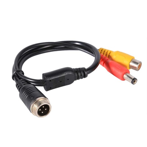 [AUTCAM57116] Câble Camera Automobile 15mètres coaxial et alimentation Aviation (copie)
