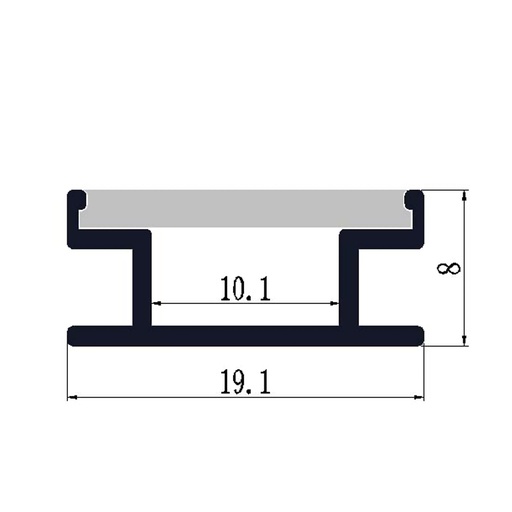Profilé Aluminium pour LED LSP19-08