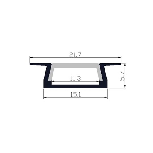 Profilé Aluminium pour LED LSP22-06