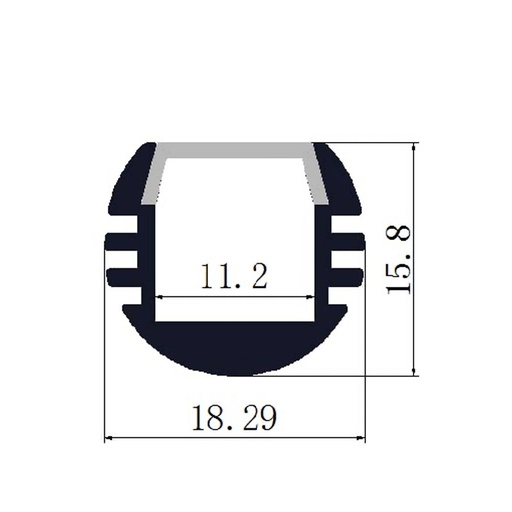 Profilé Aluminium pour LED LSP18-16