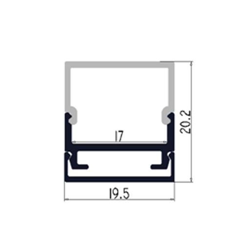 Profilé Alu KD-LSP16-16A / KD-LSP16-16B (copie) (copie)
