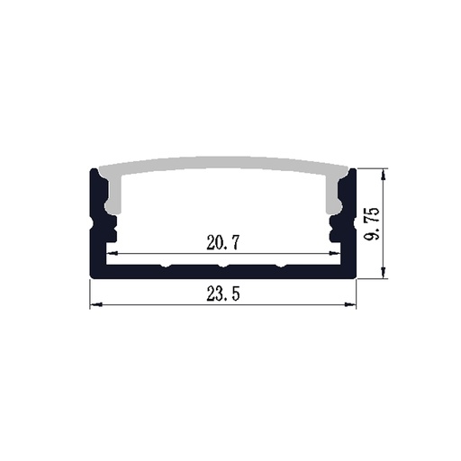 Profilé Aluminium pour LED LSP23.5/30-10