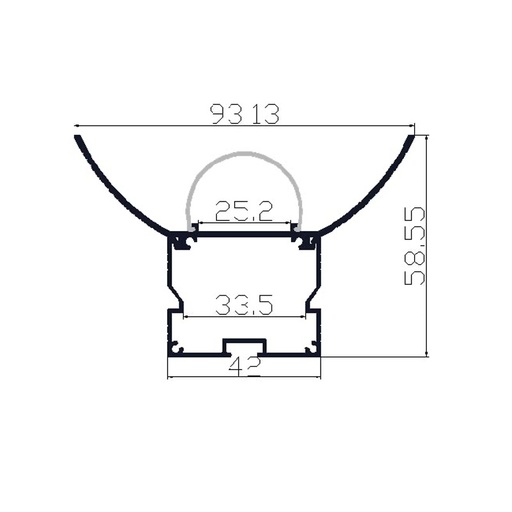 Profilé Alu KD-LSP39-09 (copie) (copie)