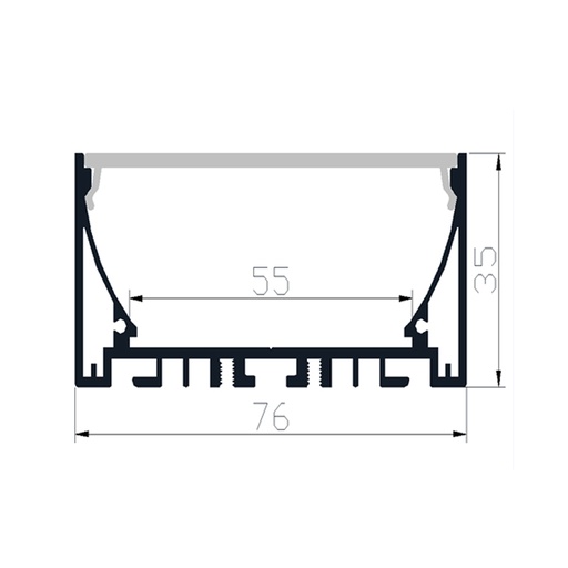 Profilé Alu KD-LSP55-75 / KD-LSP70-75 (copie) (copie)