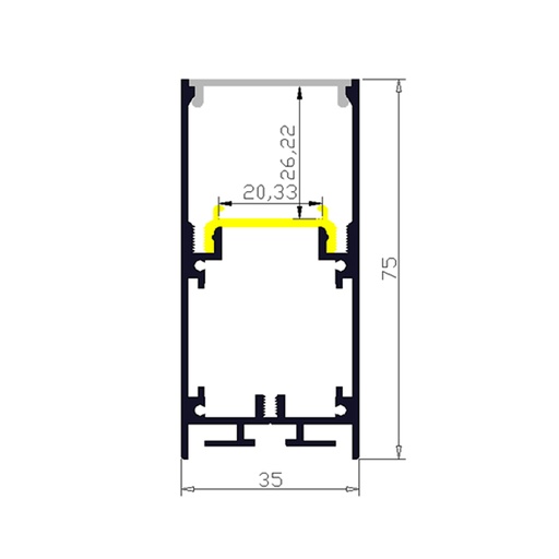 Profilé Alu KD-LSP35-73 (copie) (copie)