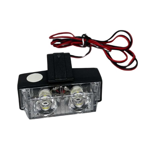 [AUTGYR58052] Flasher calandre 4LED 4W 8modes Blanc/Orange DC12V DL1006-6A