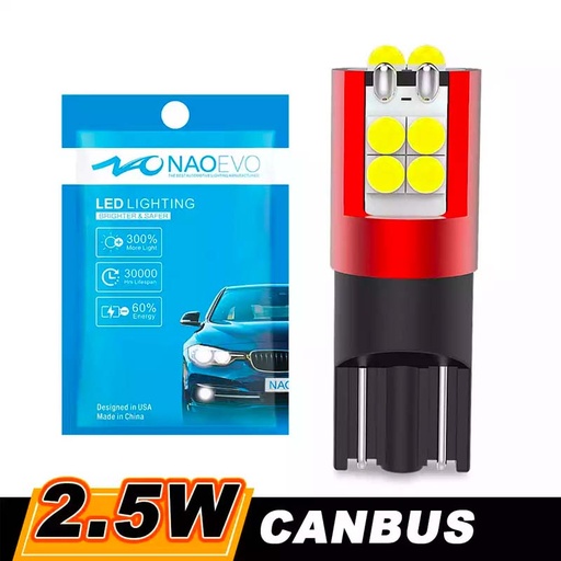 Ampoules LED T10/W5W NL30-B 6W DC9-32V